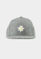 Preview: Cap "Edelweiß Flanell" - grey (Snapback)