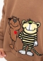 Preview: Hoodie "Tiger&Bär" - braun (Kids)