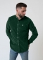 Preview: Kord-Hemd "Edelweiß" - dunkelgrün