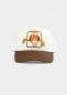 Preview: Cap "Pippilotta Stickpatch" - white/brown (Curved)