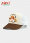 Preview: Cap "Pippilotta Stickpatch" - white/brown (Curved)