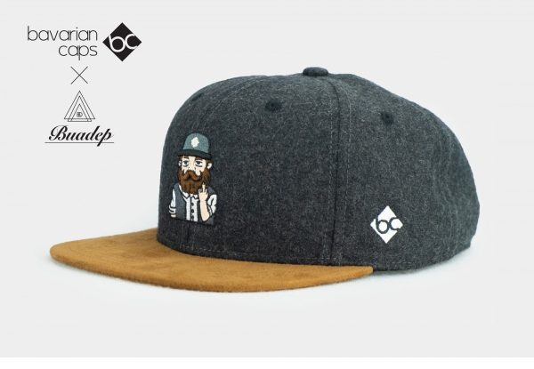 "BC x Buadep: Grantler" - dunkelgrau (Snapback)