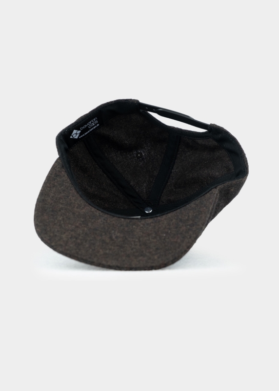 Cap "Edelweiß Flanell" - dunkelbraun (Snapback)