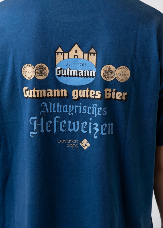 Retro-Shirt "Gutmann" - dunkelblau