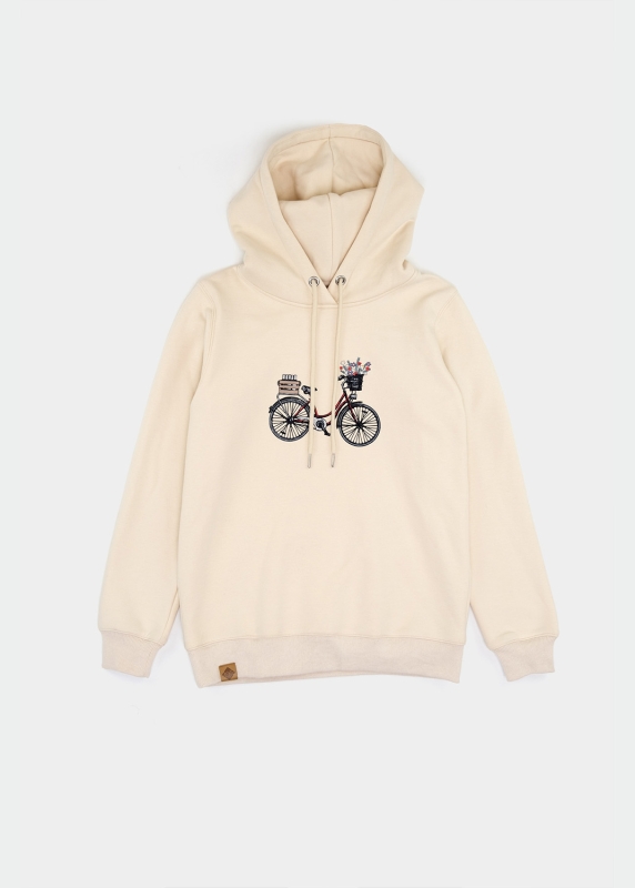 Hoodie "Expresslieferdienst Damen" - beige