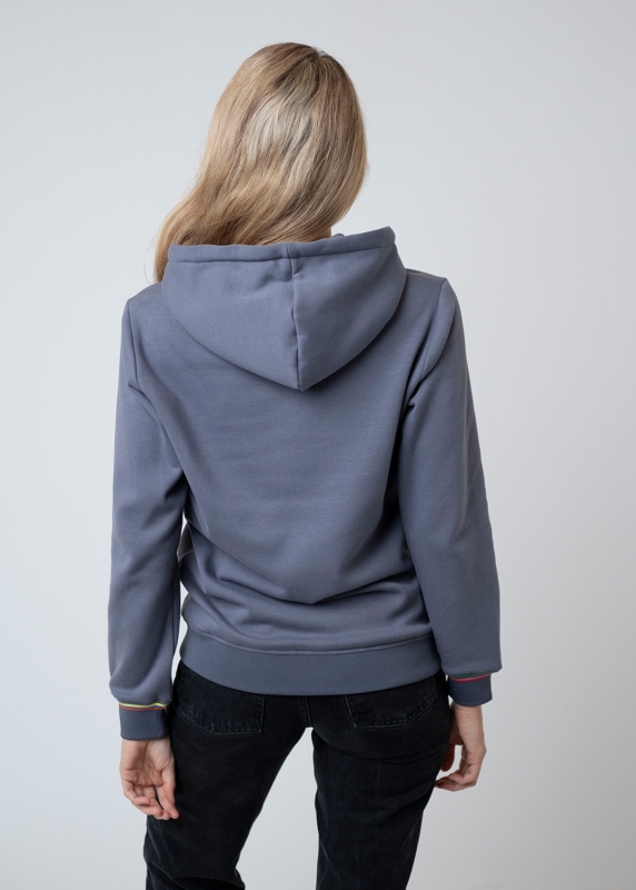 Hoodie "Pippilotta Viktualia" - graublau