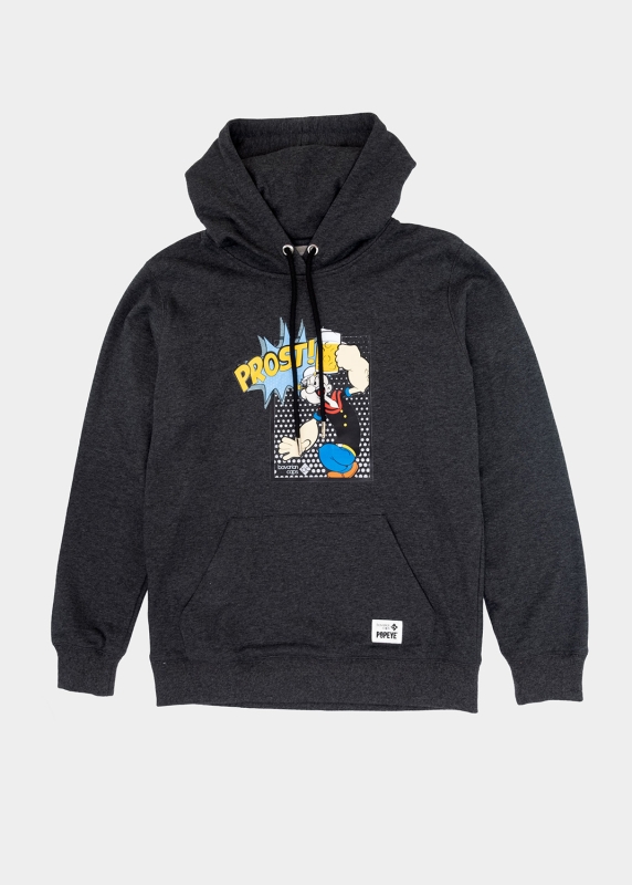 Hoodie "Popeye" - dunkelgrau