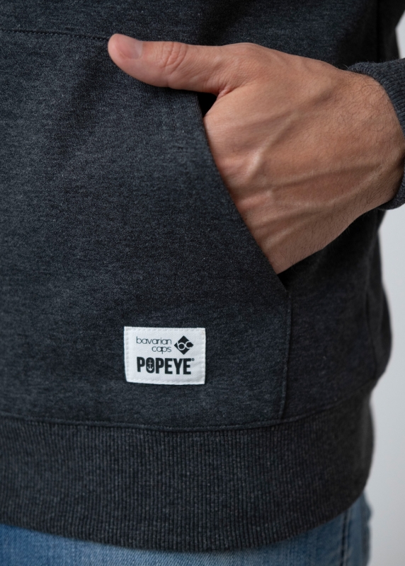 Hoodie "Popeye" - dark grey