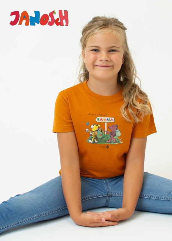 T-Shirt "Oh wie schön ist Bavaria" - orange (Kinder)