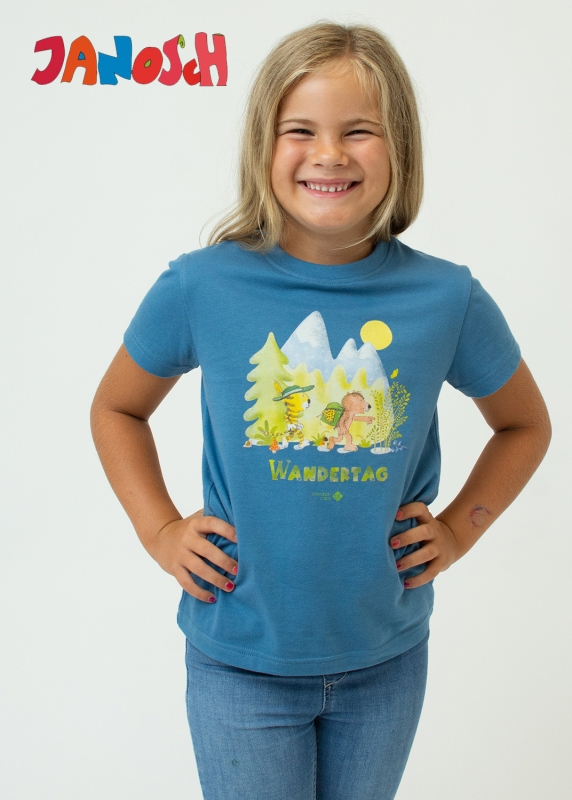 T-Shirt "Wandertag" - dunkelblau (Kinder)