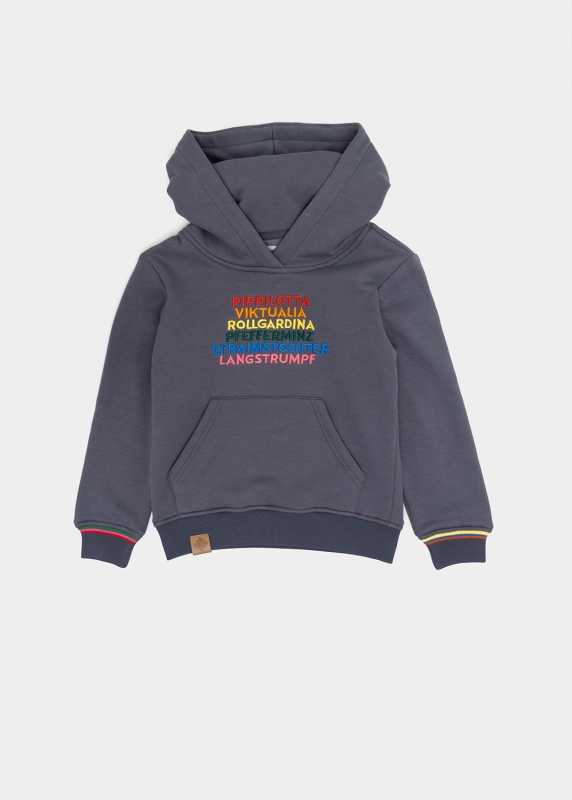 Hoodie "Pippilotta Viktualia" - graublau (Kinder)