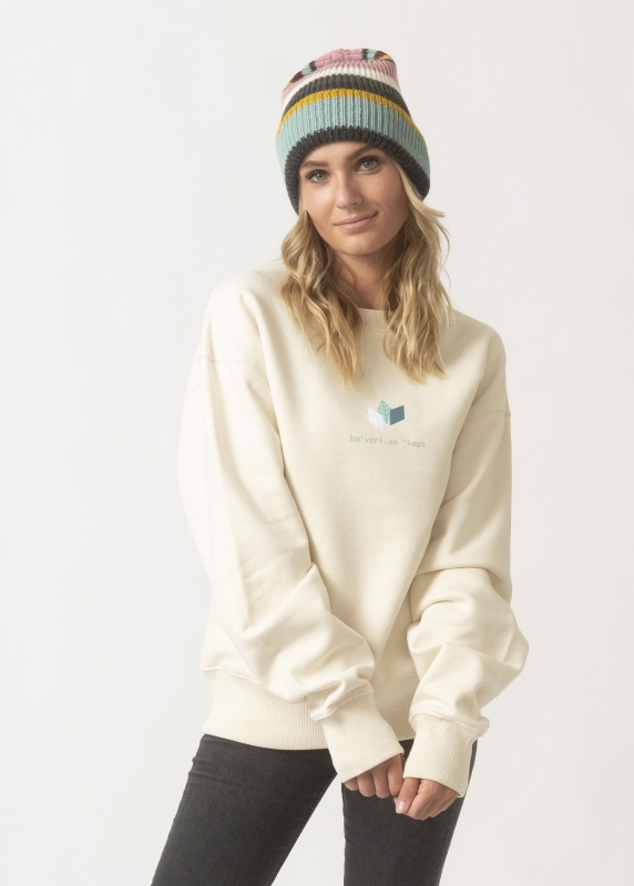 Sweater "Schneeblume" - naturbeige
