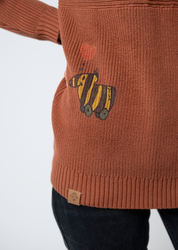 Knitpullover "Tigerente" - brown