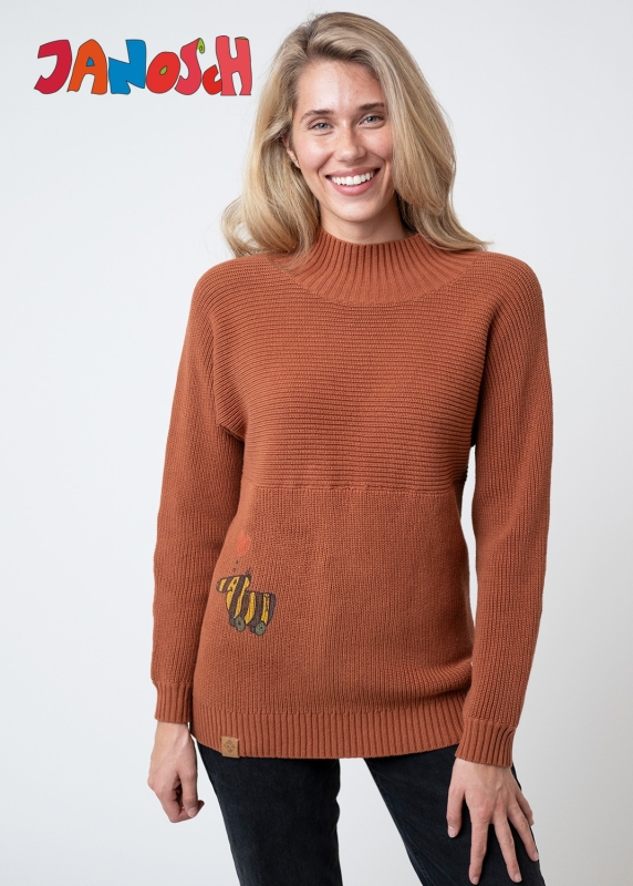 Knitpullover "Tigerente" - brown