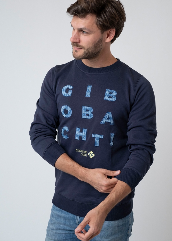 Sweater "Gib Obacht!" - dark blue