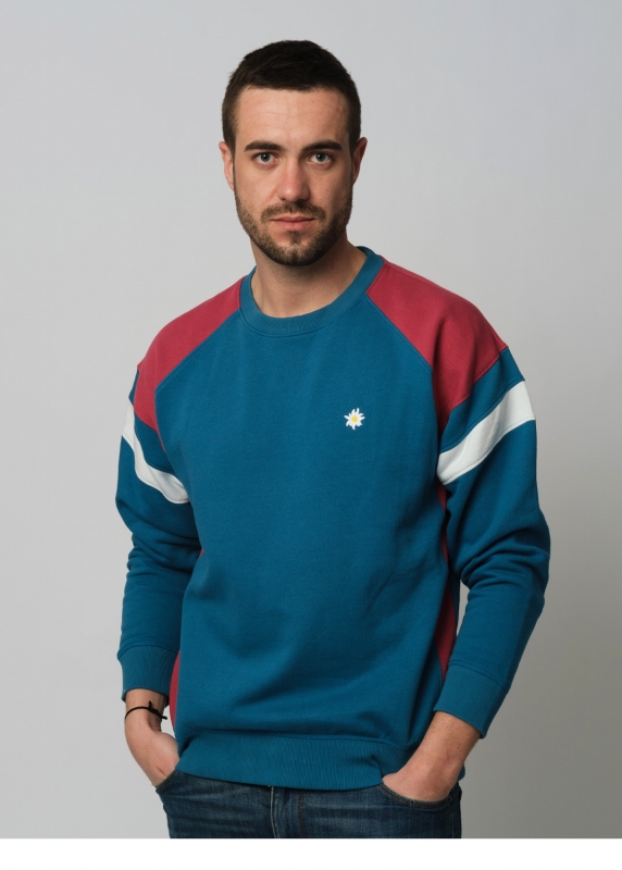 Sweater "Edelweiß 90er" - hellblau