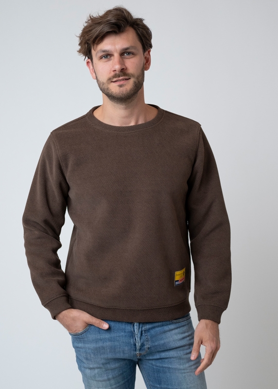 Sweater "Zammreissn" - dark brown