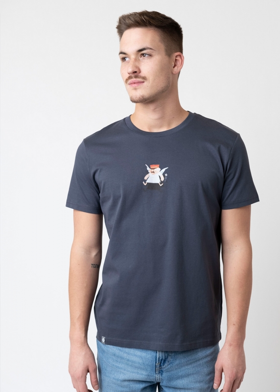 T-Shirt "Aloisius, Sacklzement" - anthrazit