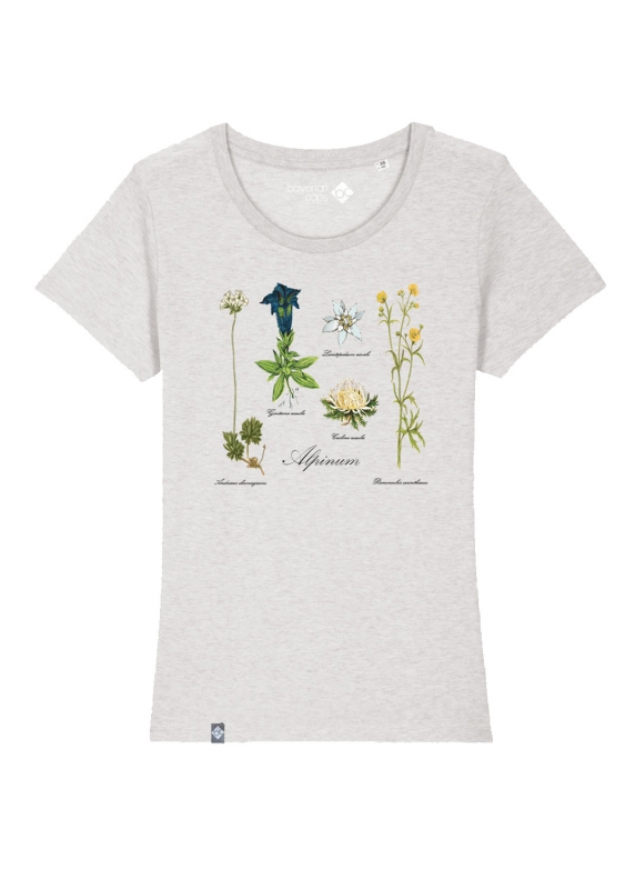 T-Shirt "Alpinum"- cremegrau