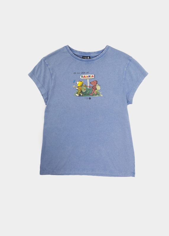 T-Shirt "Oh wie schön ist Bavaria" - light blue (Women)