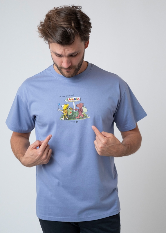 T-Shirt "Oh wie schön is Bavaria" - hellblau