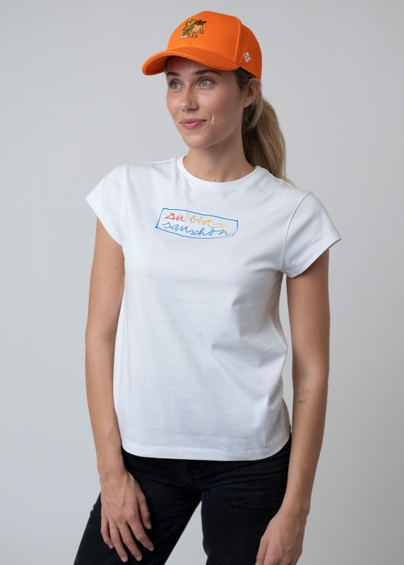 T-Shirt "Sauschön" - white