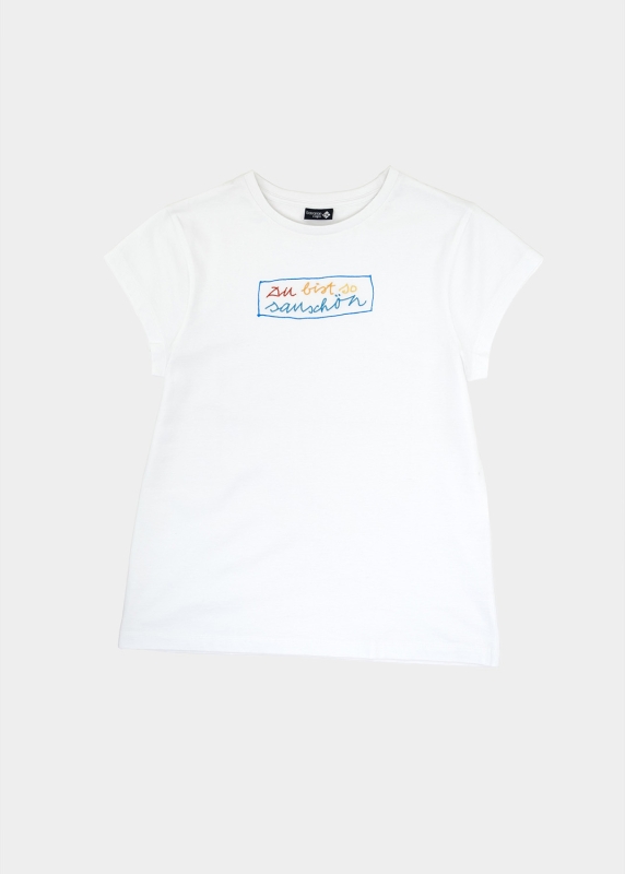 T-Shirt "Sauschön" - white