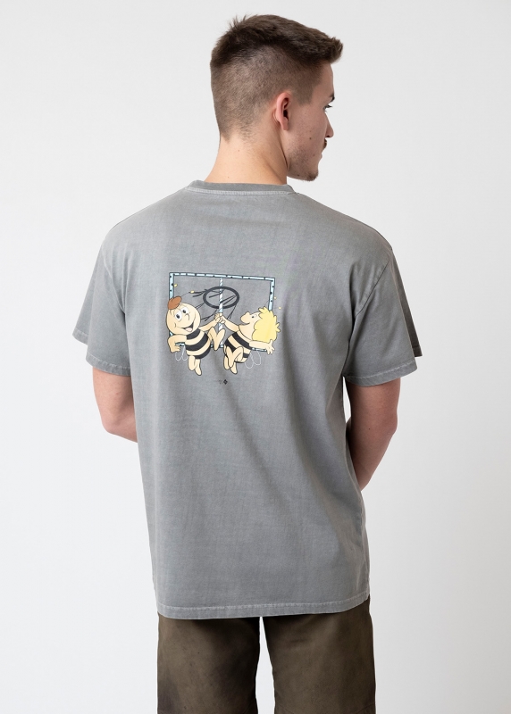 T-Shirt "Majas Maibaumfest" - grau, unisex