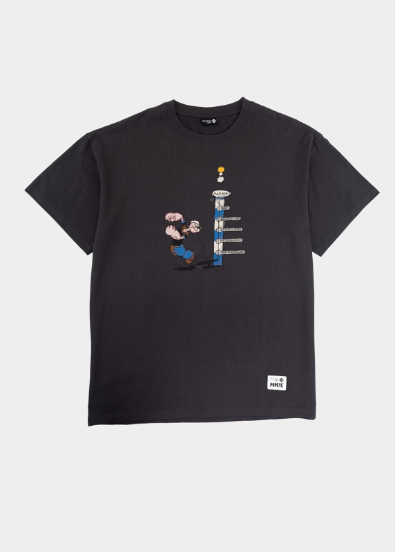 T-Shirt "Popeye haut den Lukas" - dunkelgrau