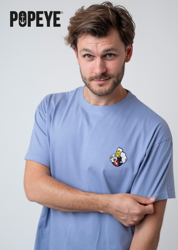 T-Shirt "Popeye" - hellblau