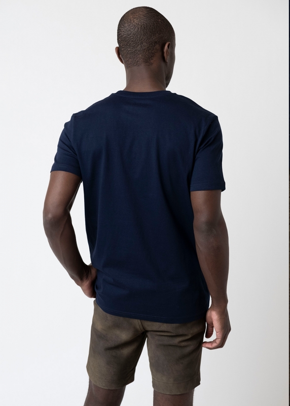 T-Shirt "Schnupftabak" - dunkelblau