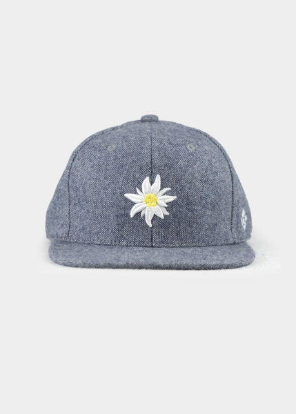 Cap "Edelweß Flanell" - hellblau (Snapback)