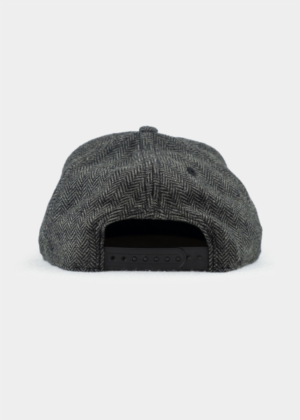 Cap "Gipfelstürmer Tweed" - dark grey (Snapback)