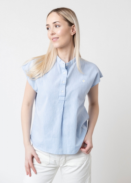 Bluse "Martha" - hellblau