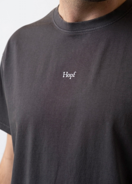Retro-Shirt "Hopf" - schwarzgrau