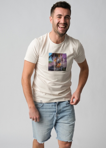 T-Shirt "Langstrumpf Bande" - altweiß, unisex