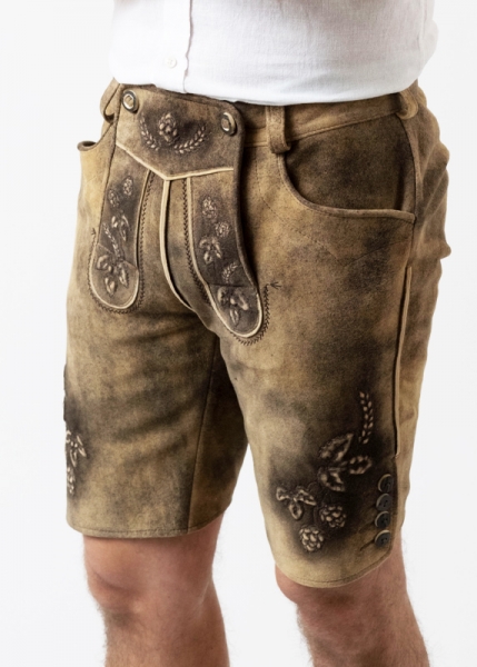 Lederhose "Reinheitsgebot" - altbraun