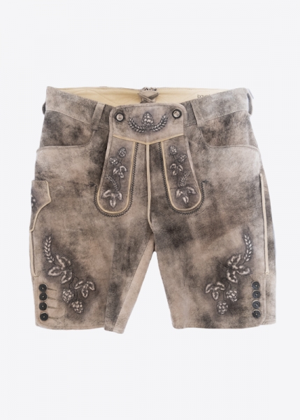 Lederhose "Reinheitsgebot" - greybrown