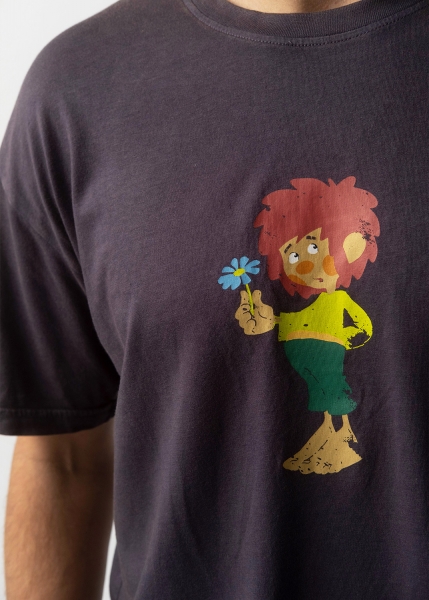 T-Shirt "Pumuckl Blume" - graphit