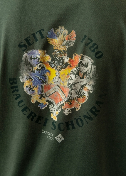 Retro-Shirt "Schönramer" - dunkelgrün