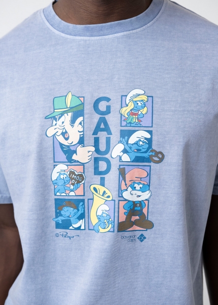 T-Shirt "Volksfest-Gaudi" - blaugrau