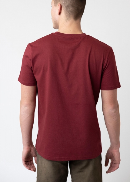 T-Shirt "Papa Schlumpf" - burgund